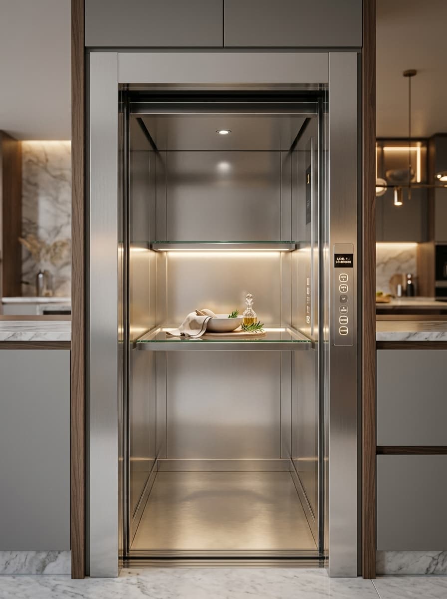 Dumbwaiter Lifts Premium Blue finish
