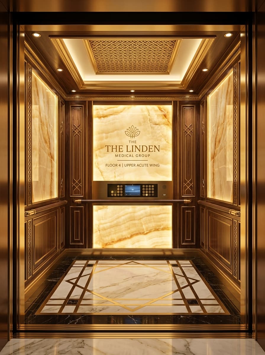 Hospital Elevators Khara Sona finish