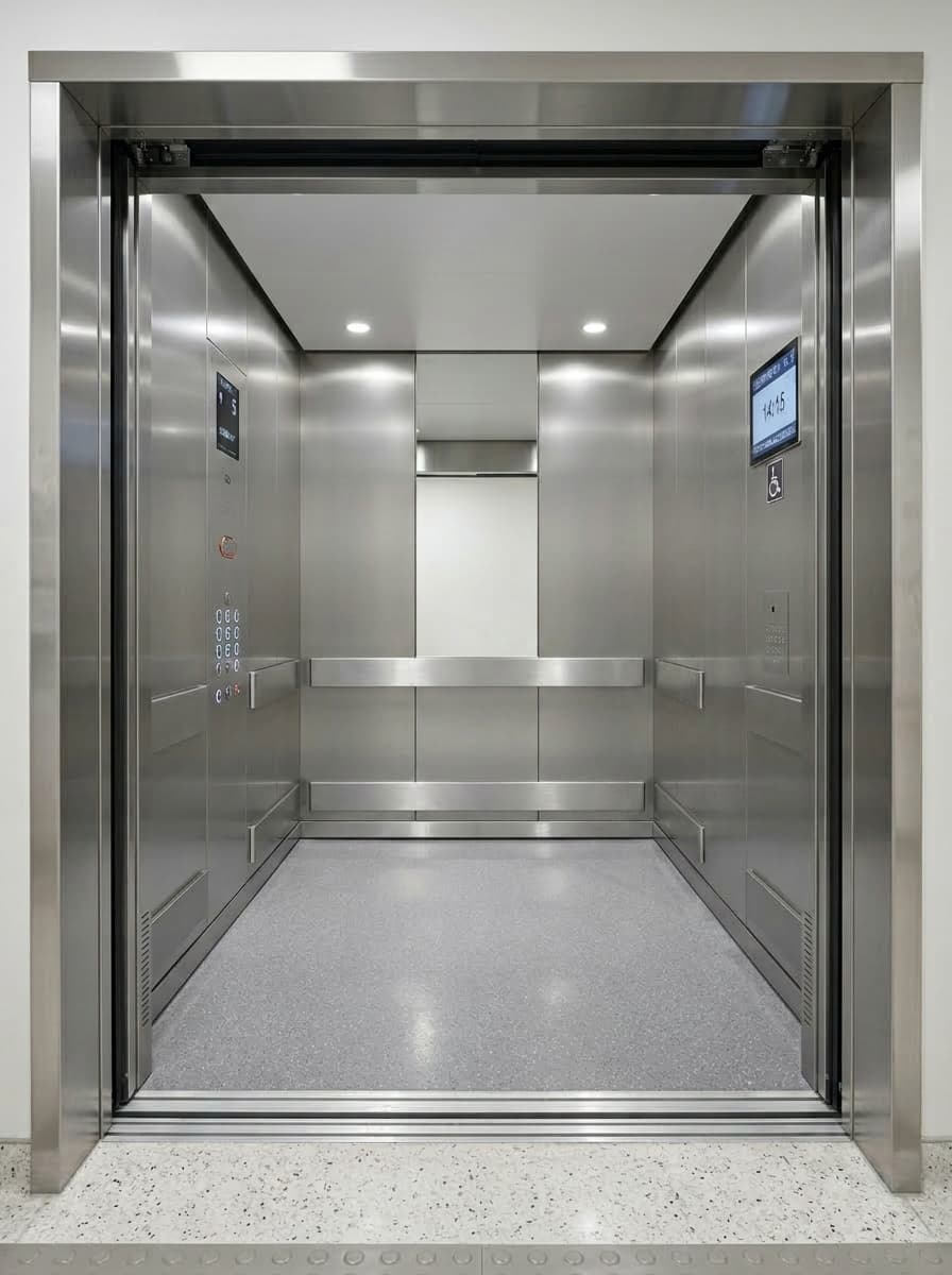 Hospital Elevators Premium Blue finish