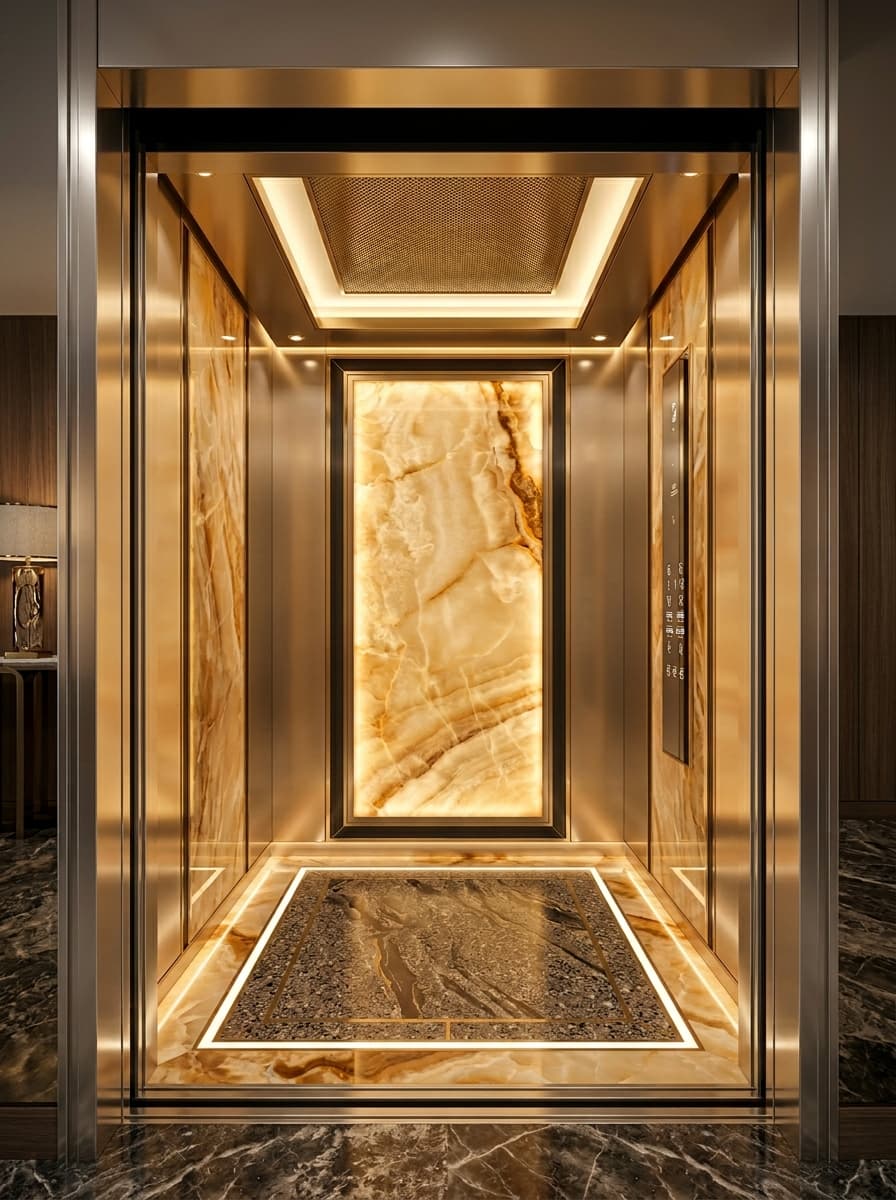 MRL Elevators Khara Sona finish