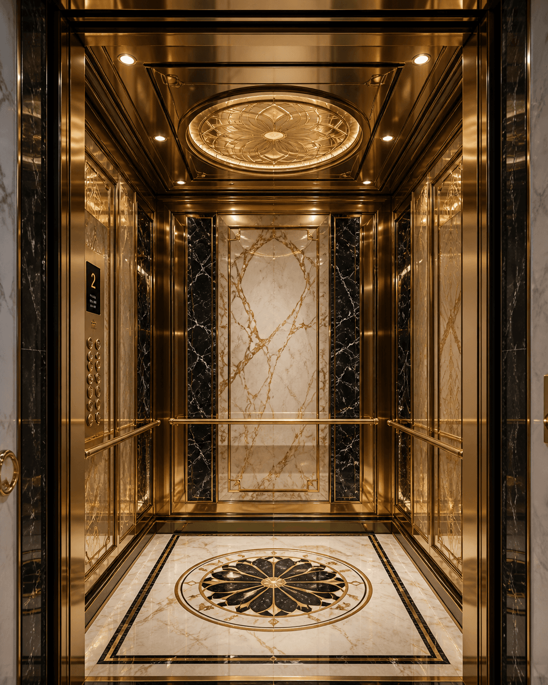 Passenger Elevators Khara Sona finish