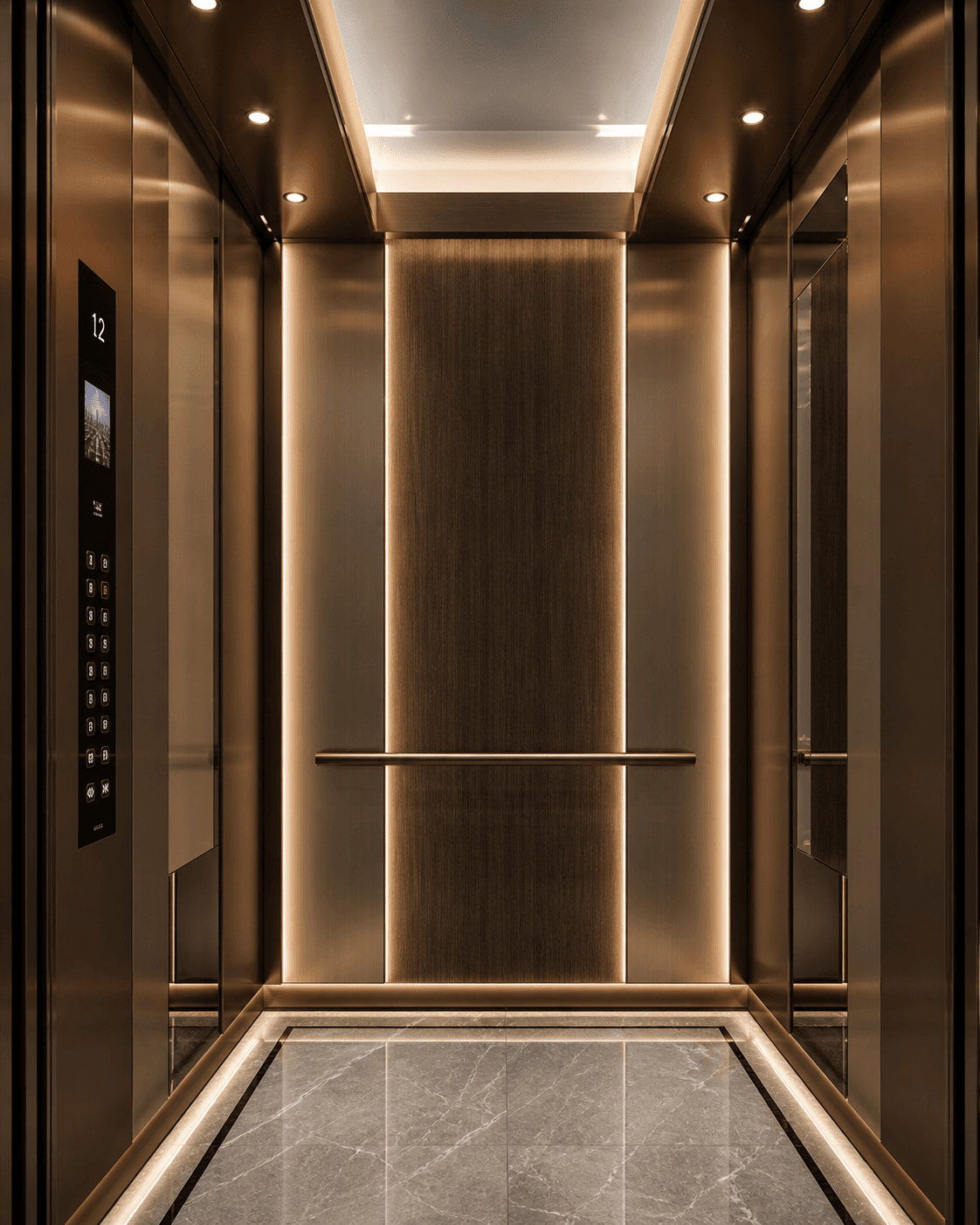 Passenger Elevators Premium Blue finish